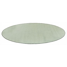 Solid Oval Placement Carpet - School Furniture