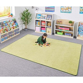Solid Rectangular Placement Carpet - School Furniture