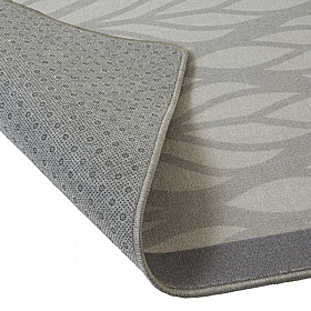Leafy Grey Placement Indoor Carpet - School Furniture