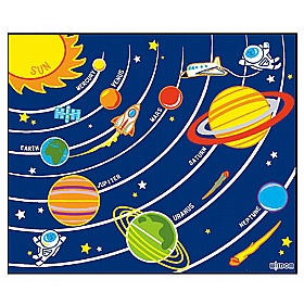 Solar System Rectangular Learning Carpet - School Furniture