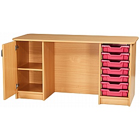 Campus Teachers Double Pedestal Office Desk - School Furniture