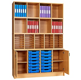 EduStore Office Organiser Large with Tray Storage Combination Cupboards - School Furniture