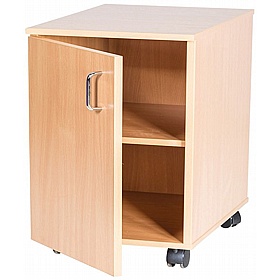 EduStore Narrow Single Door Mobile Cupboards - School Furniture