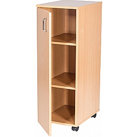EduStore Narrow Single Door Mobile Cupboards - School Furniture
