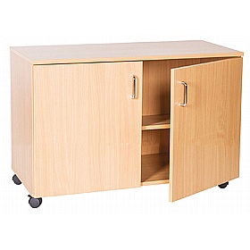 EduStore Wide Double Door Mobile Cupboards - School Furniture