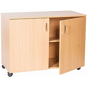 EduStore Wide Double Door Mobile Cupboards - School Furniture