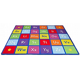 Large Alphabet Rectangular Placement Carpet - School Furniture