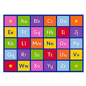 Large Alphabet Rectangular Placement Carpet - School Furniture