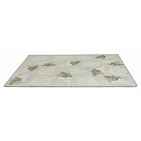 Abstract Leaf Rectangular Placement Carpet - School Furniture