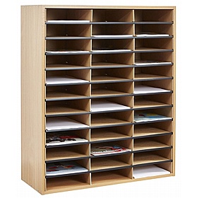 Beech 36 Section A4 Paper and Literature Sorter - School Furniture