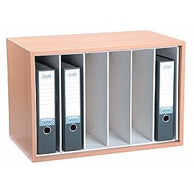 Beech 6 Section Lever Arch Desktop Unit