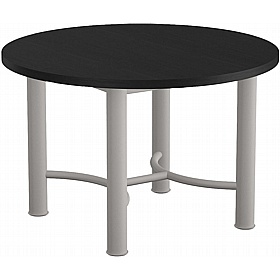 Demino Round Veneer Meeting and Breakout Tables - Meeting Room