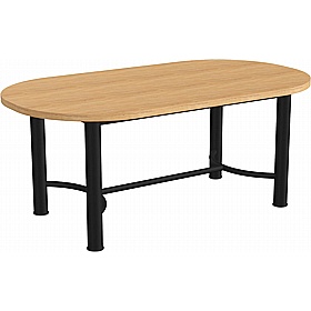 Demino D-End Veneer Meeting and Breakout Tables - Meeting Room