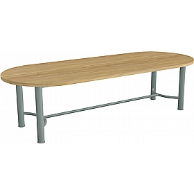 Demino D-End Veneer Meeting and Breakout Tables - Meeting Room