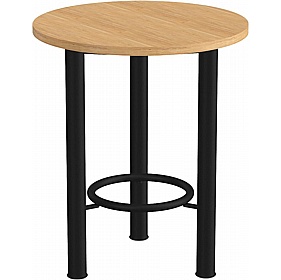 Demino Round Veneer Meeting and Breakout High Tables - Meeting Room