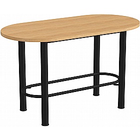 Demino D-End Veneer Meeting and Breakout High Tables - Meeting Room