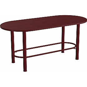 Demino D-End Veneer Meeting and Breakout High Tables - Meeting Room