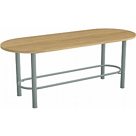 Demino D-End Veneer Meeting and Breakout High Tables - Meeting Room