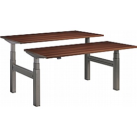 Duo Dual Motor Height Adjustable 2 Person Rectangular Back to Back Desks - Office Desks