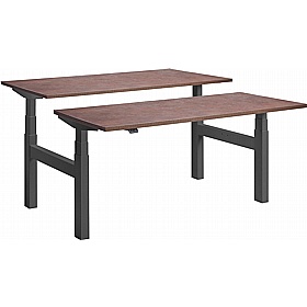 Duo Dual Motor Height Adjustable 2 Person Rectangular Back to Back Desks - Office Desks