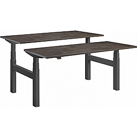 Duo Dual Motor Height Adjustable 2 Person Rectangular Back to Back Desks - Office Desks