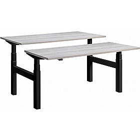 Duo Dual Motor Height Adjustable 2 Person Rectangular Back to Back Desks - Office Desks