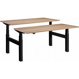 Duo Dual Motor Height Adjustable 2 Person Rectangular Back to Back Desks - Office Desks