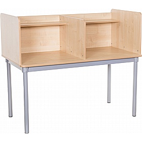 Campus Square Double Study Carrels - School Furniture