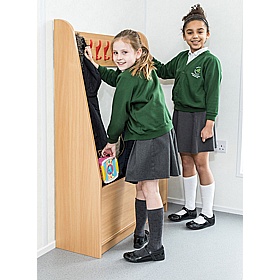 Veste Cloakroom Single Sided Coat Station - School Furniture