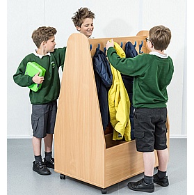 Veste Cloakroom Double Sided Coat Station - School Furniture