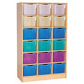 Veste Triple Column 18 Extra Deep Tray Uniform Storage - School Furniture