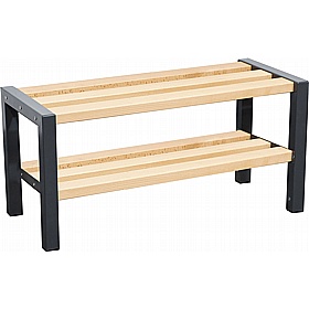 Veste Premium Single Sided Changing and Cloakroom Bench Seats with Shoe Rack