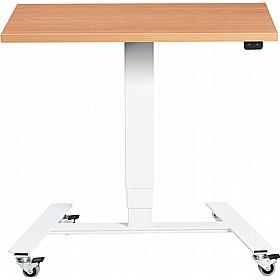 Flex Electric Height Adjustable Laptop and Touchdown Tables - Reception Area