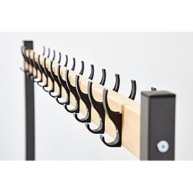 Veste Premium Double Sided Changing and Cloakroom Bench Seats with Hooks - School Furniture