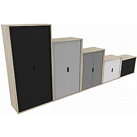 Unified Wooden Tambour Office Cupboards - Office Storage