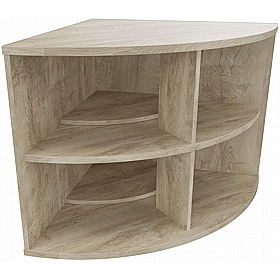 Unified Desk High Radial Bookcases