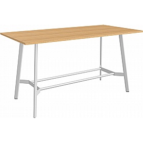 Minimus Rectangular Veneer High Breakout and Meeting Tables - Meeting Room