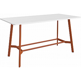 Minimus Curve Rectangular Veneer High Breakout and Meeting Tables - Meeting Room