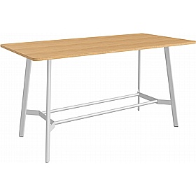 Minimus Curve Rectangular Veneer High Breakout and Meeting Tables - Meeting Room