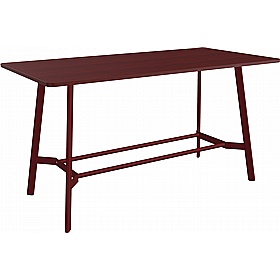 Minimus Curve Rectangular Veneer High Breakout and Meeting Tables - Meeting Room