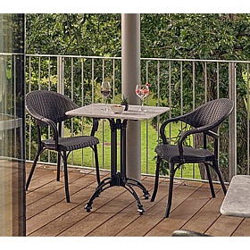 Paris Rattan Polypropylene Bistro Armchairs - Breakout & Canteen