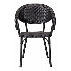 Paris Rattan Polypropylene Bistro Armchairs - Breakout & Canteen