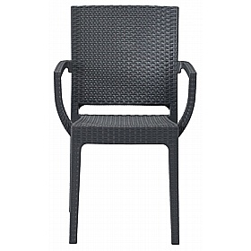 Canterbury Rattan Polypropylene Bistro Armchairs - Breakout & Canteen