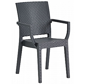 Canterbury Rattan Polypropylene Bistro Armchairs