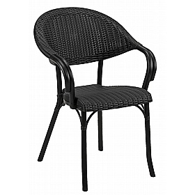 Paris Rattan Polypropylene Bistro Armchairs