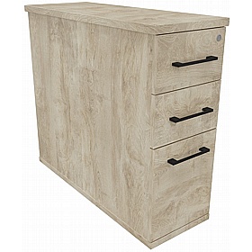 Unified Narrow Desk High Pedestals - Office Storage