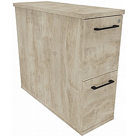 Unified Narrow Desk High Pedestals - Office Storage