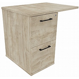 Unified Rectangular Desk High Extension Pedestal - Office Storage