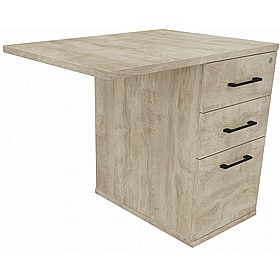 Unified Rectangular Desk High Extension Pedestal - Office Storage