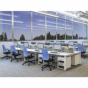 Unified Tall Mobile Under Desk Lever Arch Storage Pedestals - Office Storage